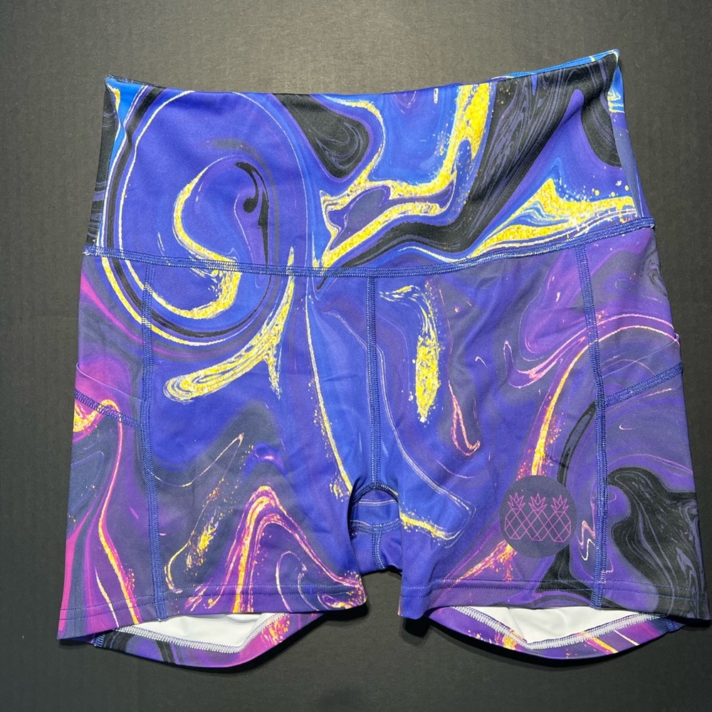 Colorful Swirl Patterned Shorts Tres Pinas
